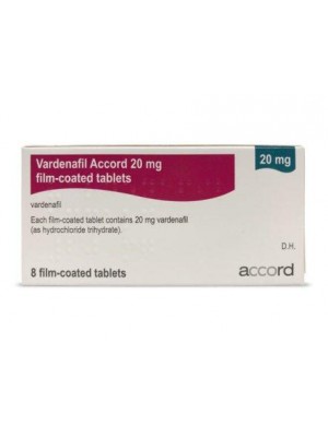 Vardenafil/Levitra 20 mg. 8 tablets